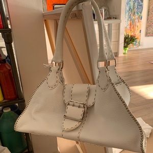 Fendi white handbag